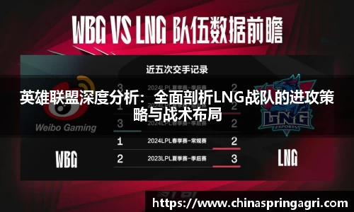 英雄联盟深度分析：全面剖析LNG战队的进攻策略与战术布局